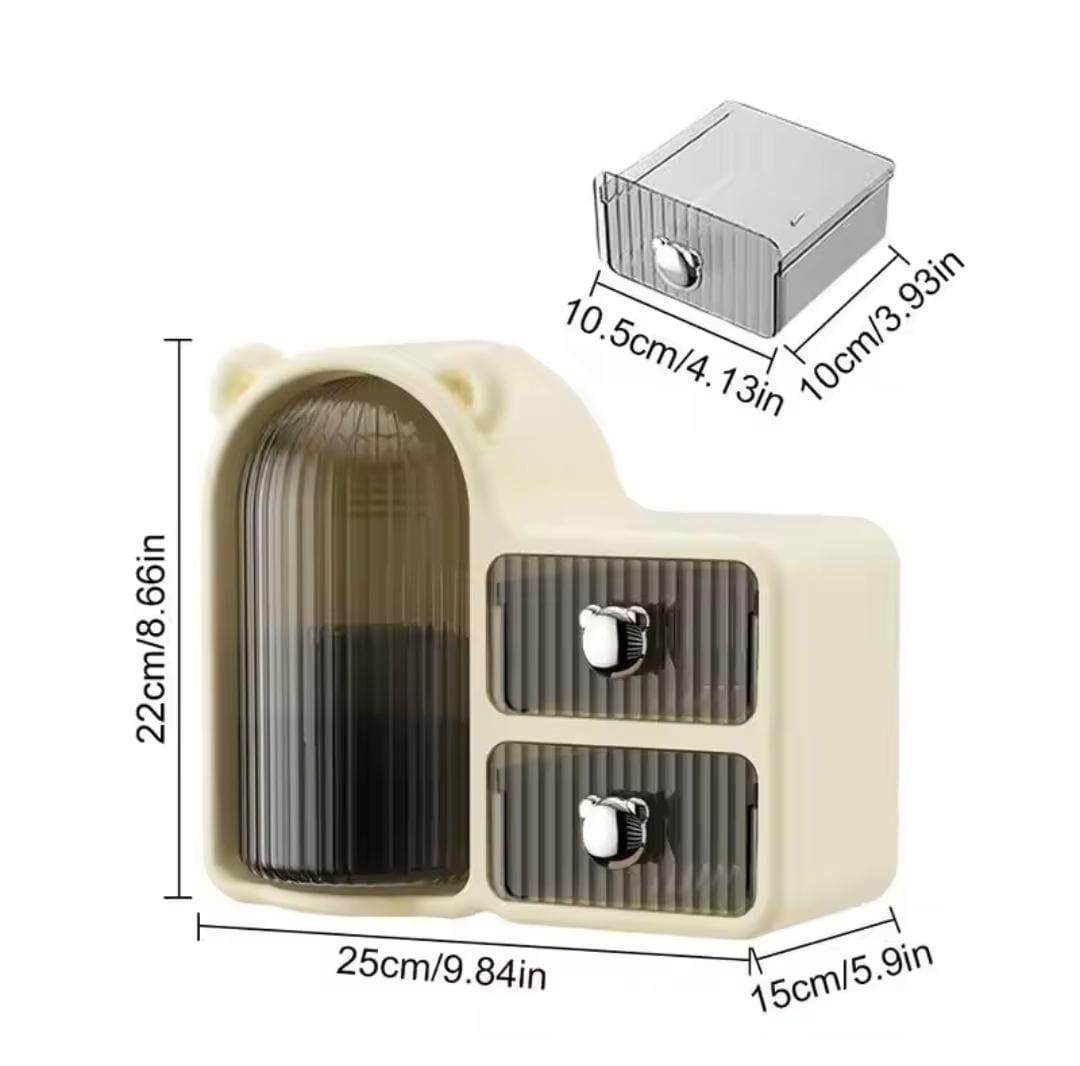 Cute 360° rotating drawers